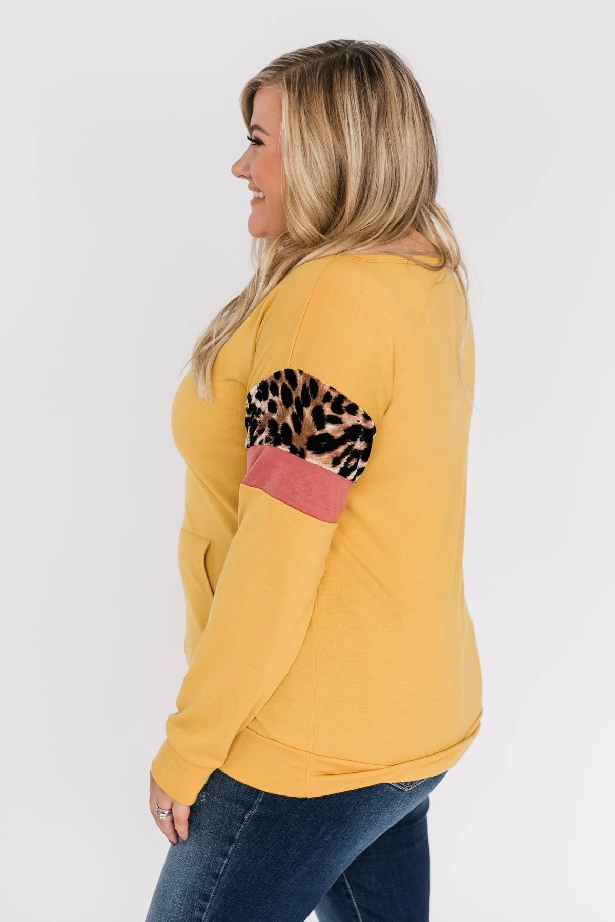 If I Were You Pullover Top- Mustard