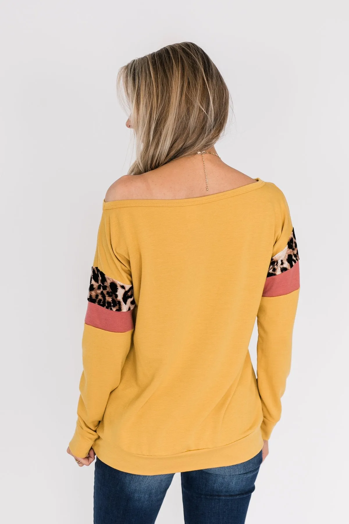 If I Were You Pullover Top- Mustard