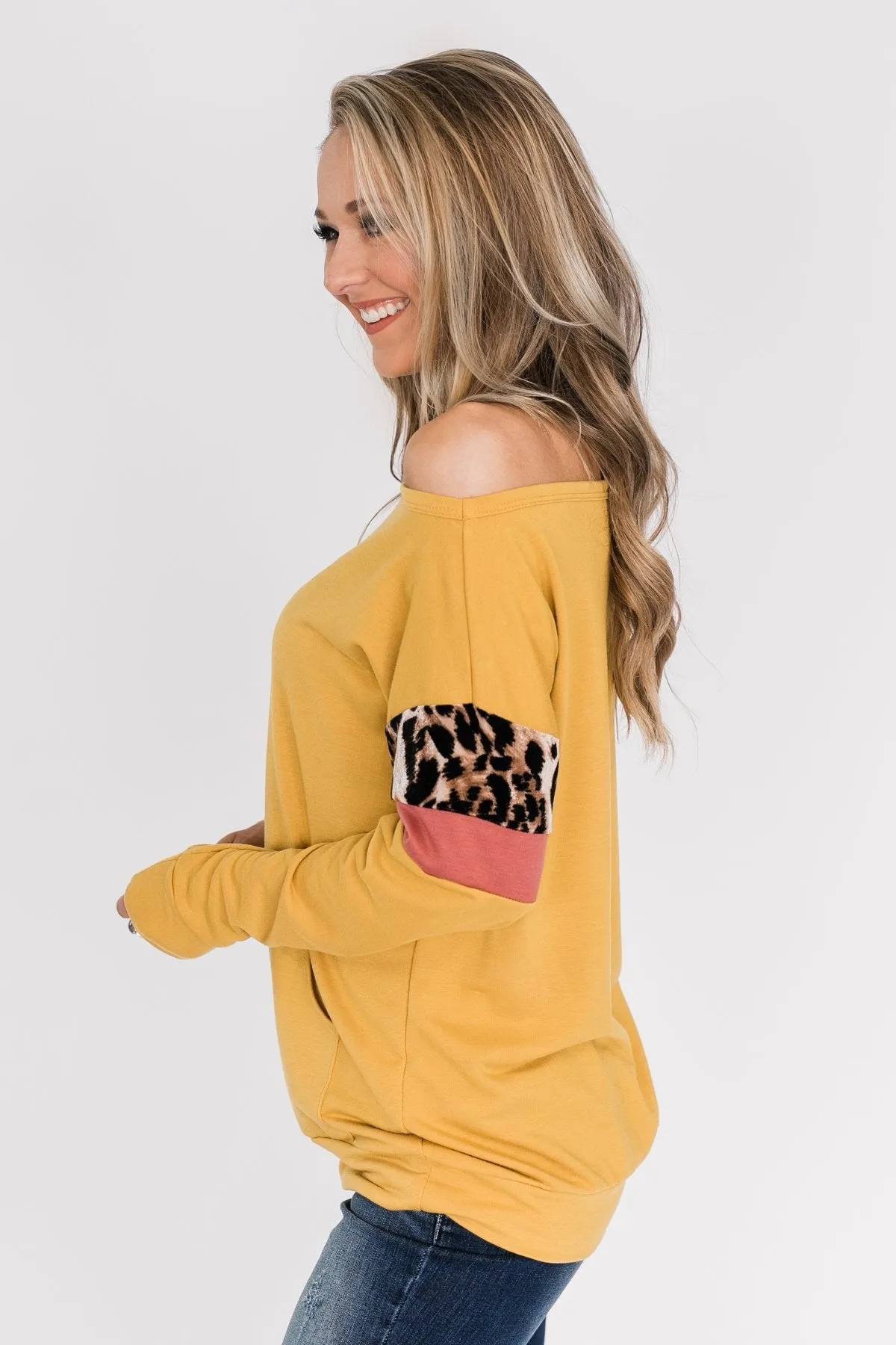 If I Were You Pullover Top- Mustard