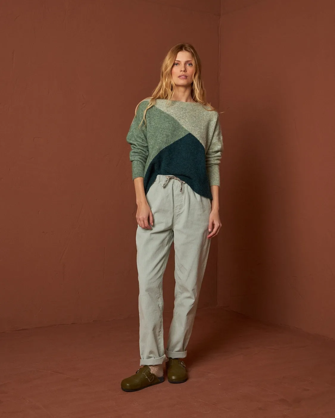 Indi & Cold Wool Intarsia Sweater