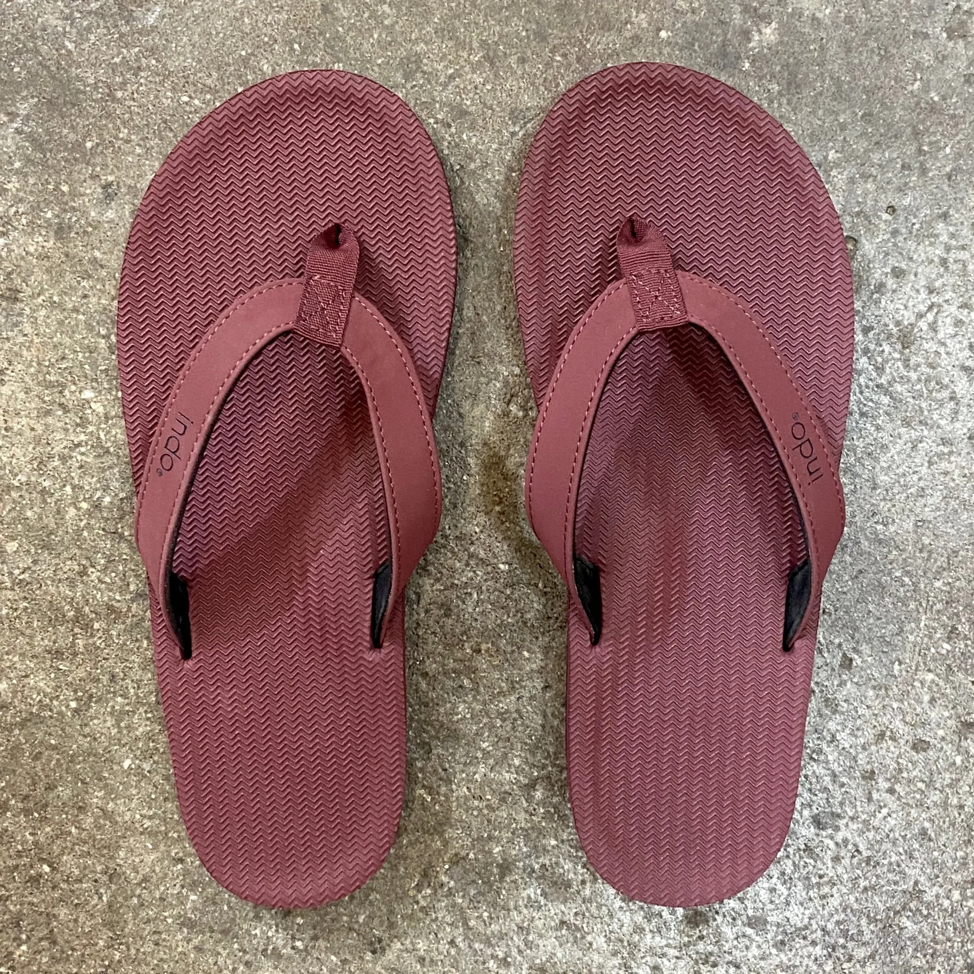 INDOSOLE   MEN'S ESSNTLS FLIP FLOP   BURGANDY