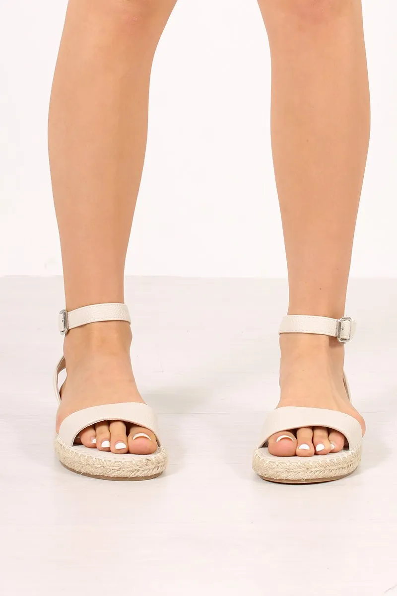 Isabella Beige Espadrille Sandals