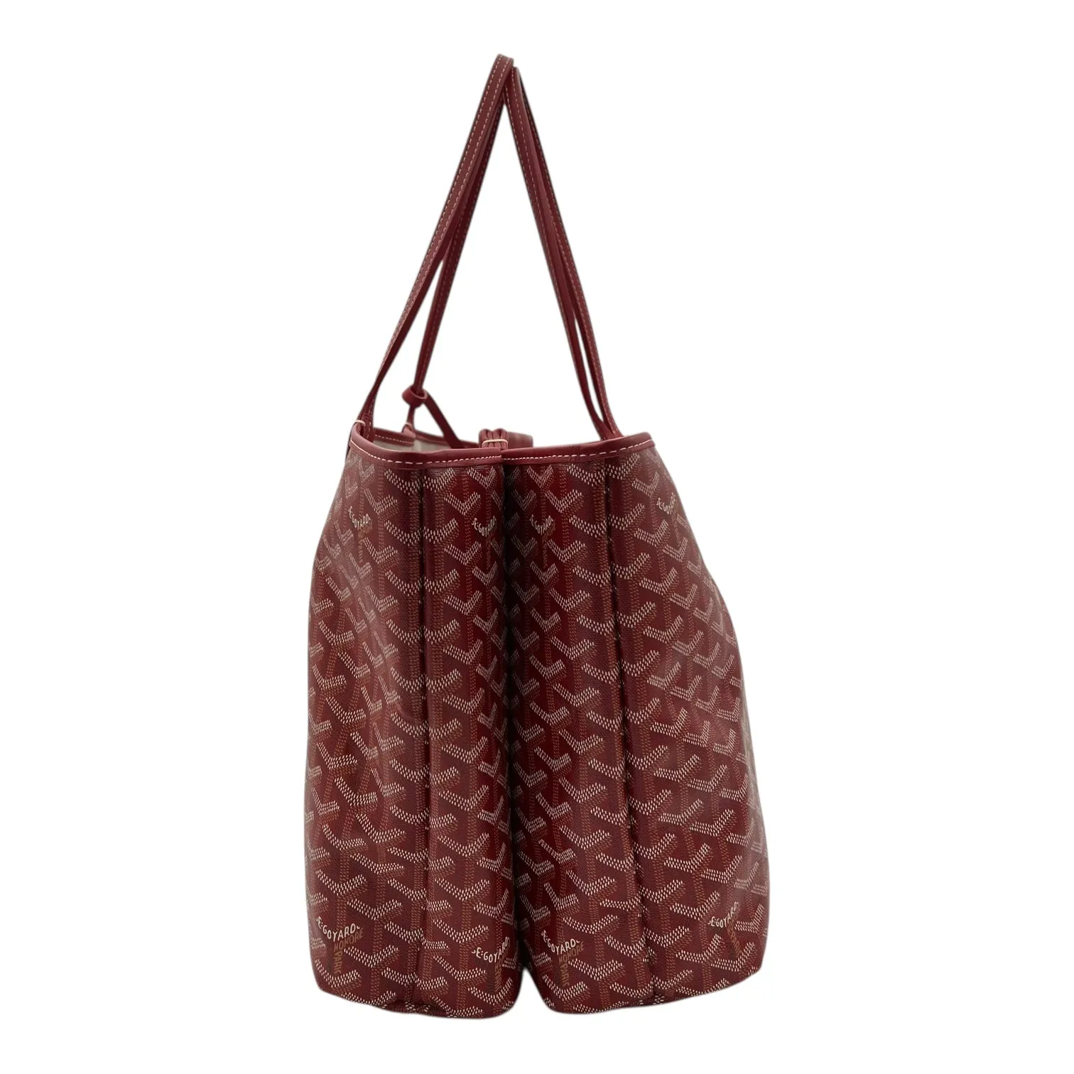Isabelle Red Tote Bag in Coated Canvas, Silver hardware