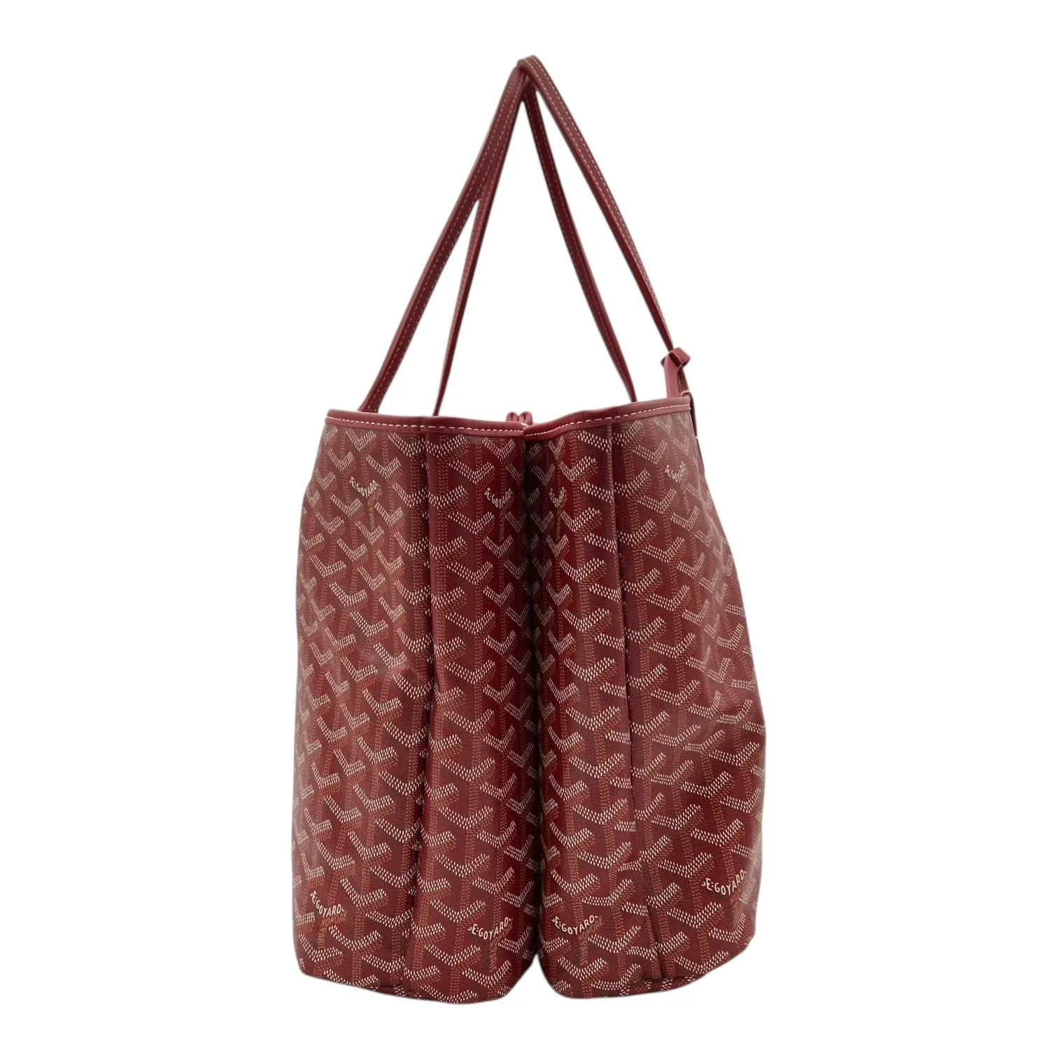 Isabelle Red Tote Bag in Coated Canvas, Silver hardware