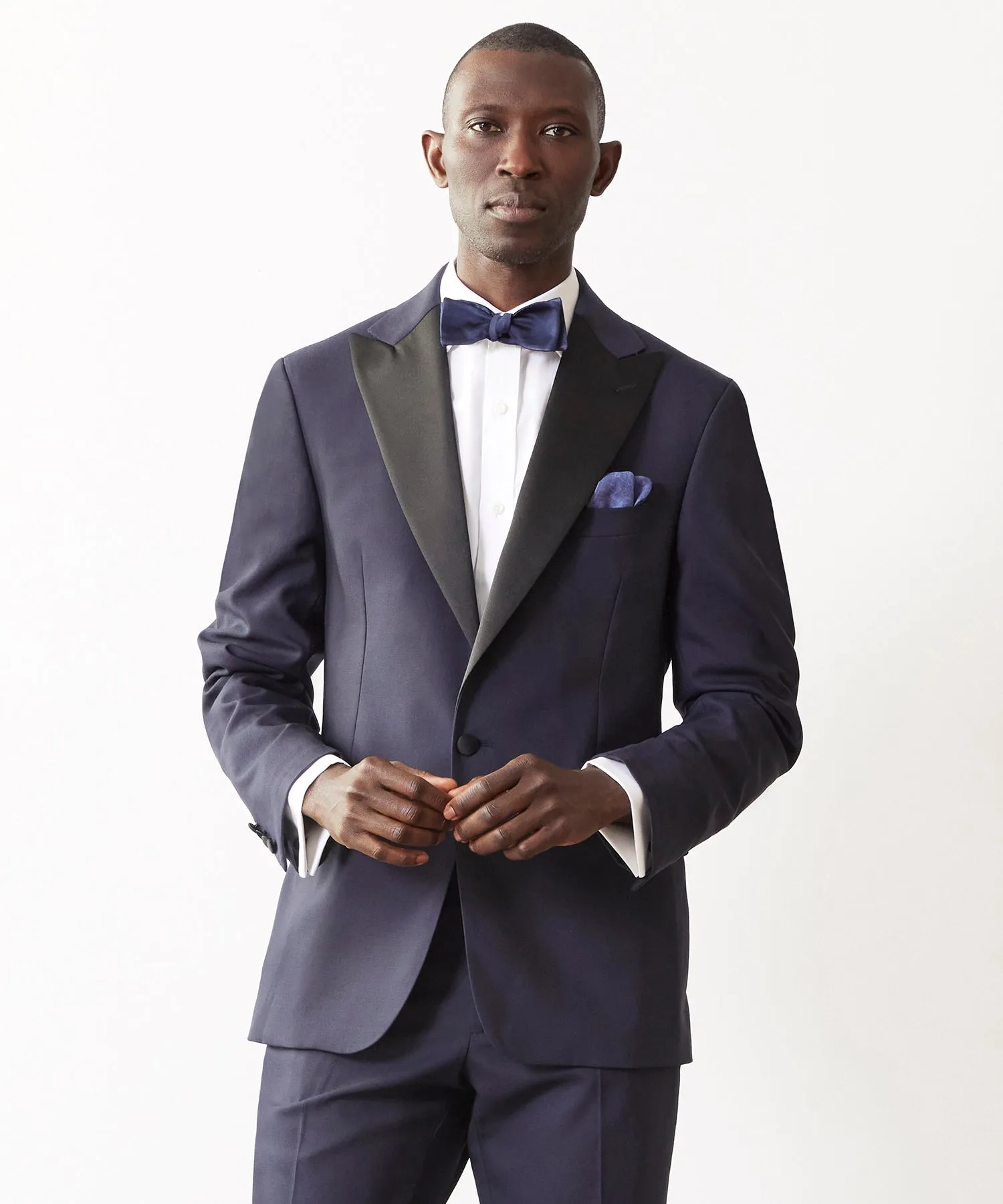 Italian Peak Lapel Tuxedo in Navy