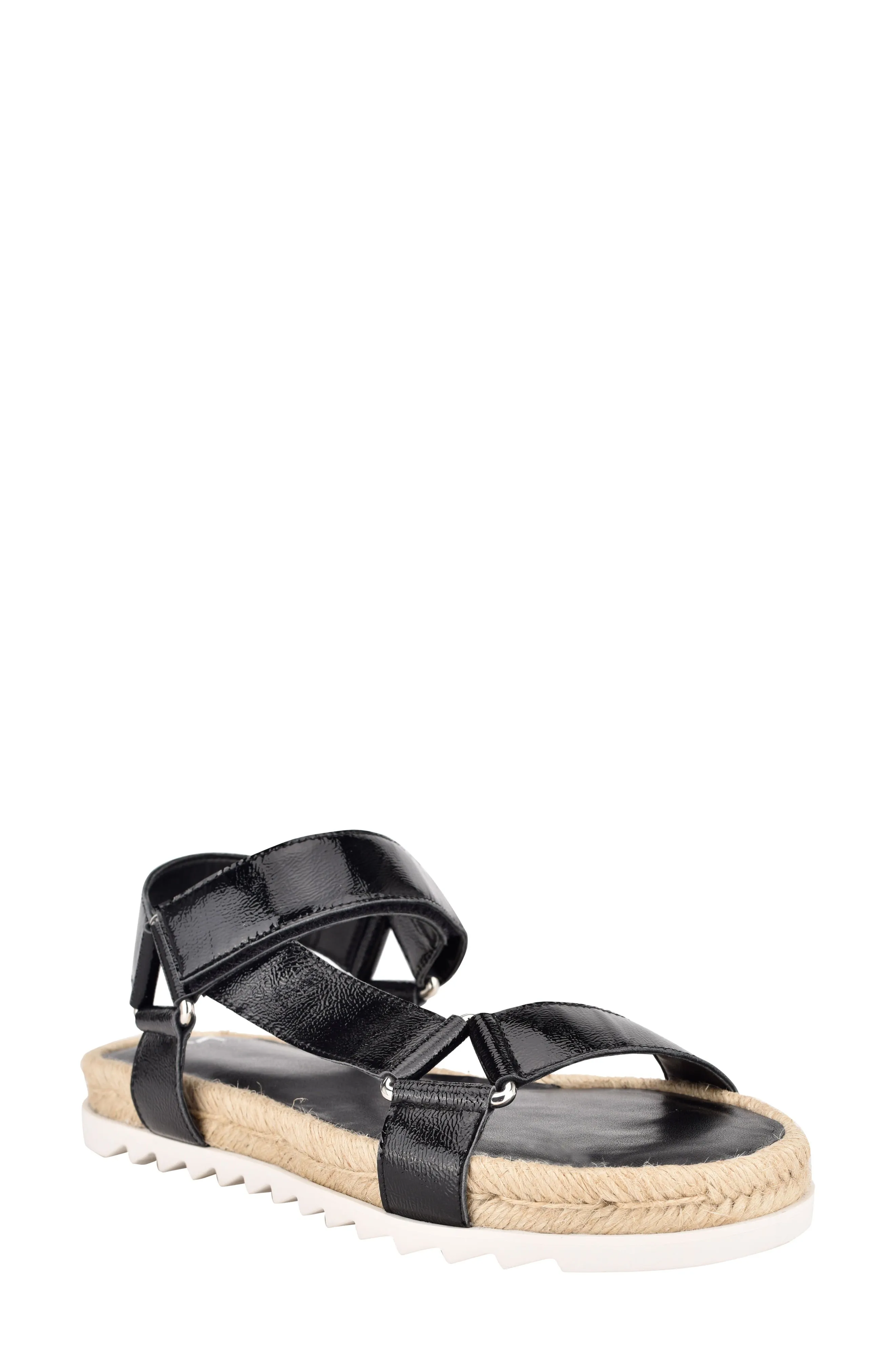 Jecca Flat Espadrille 7 / M / Black Patent