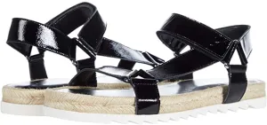 Jecca Flat Espadrille 7 / M / Black Patent