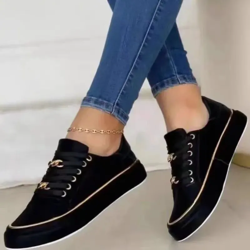 JELENE™ | Luxe Chain Platform Sneakers