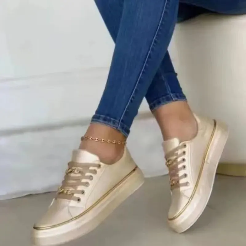 JELENE™ | Luxe Chain Platform Sneakers