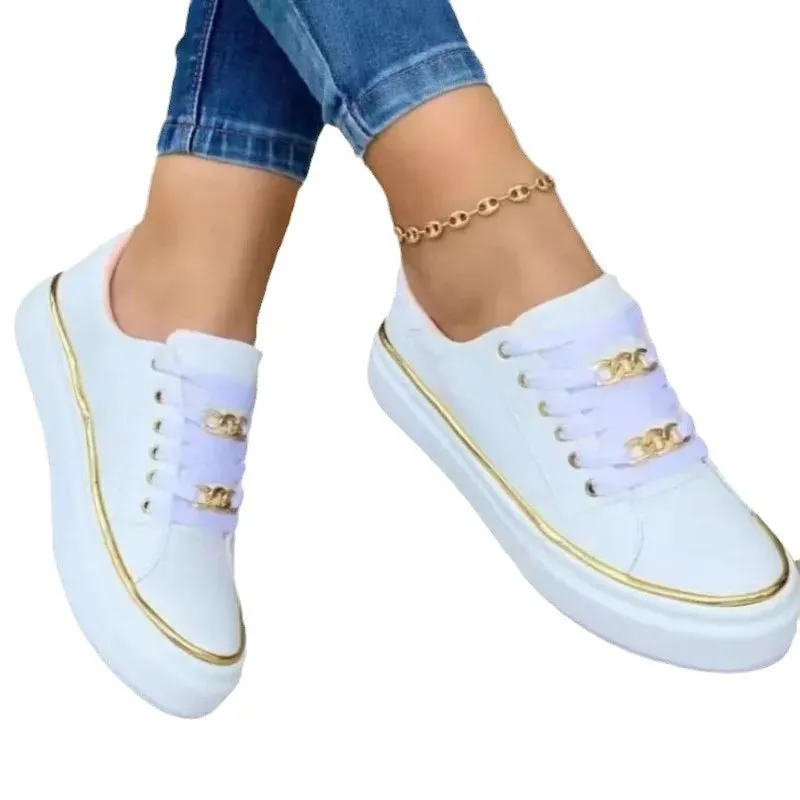 JELENE™ | Luxe Chain Platform Sneakers