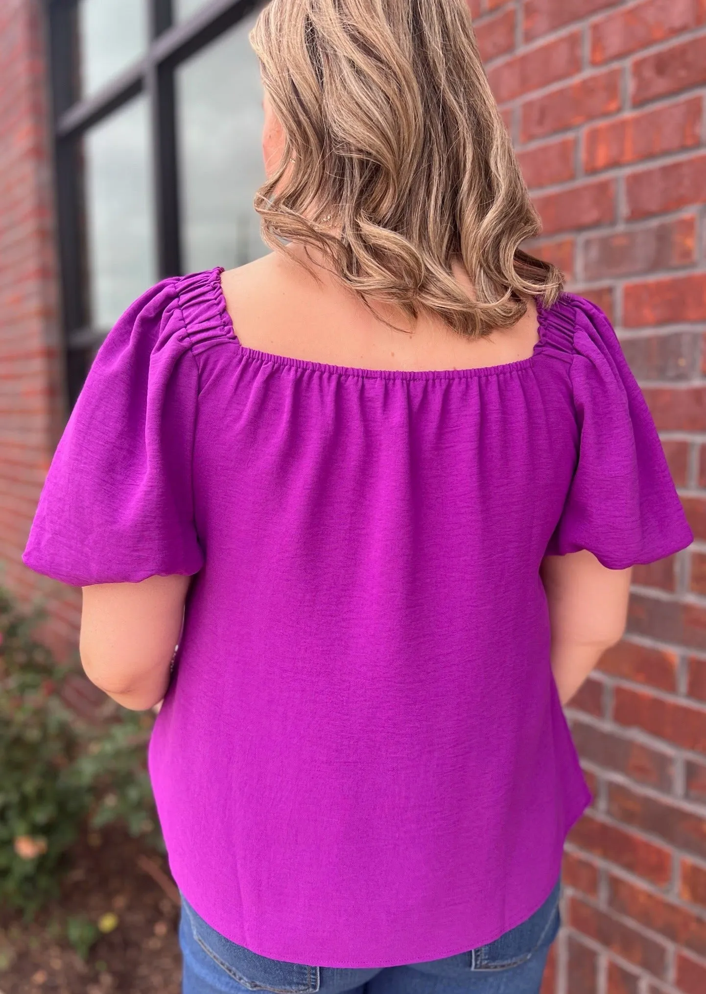 Jessica Off-The-Shoulder Top In Magenta