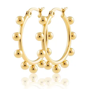 JEWELRY - Erin Studded Hoops - Small