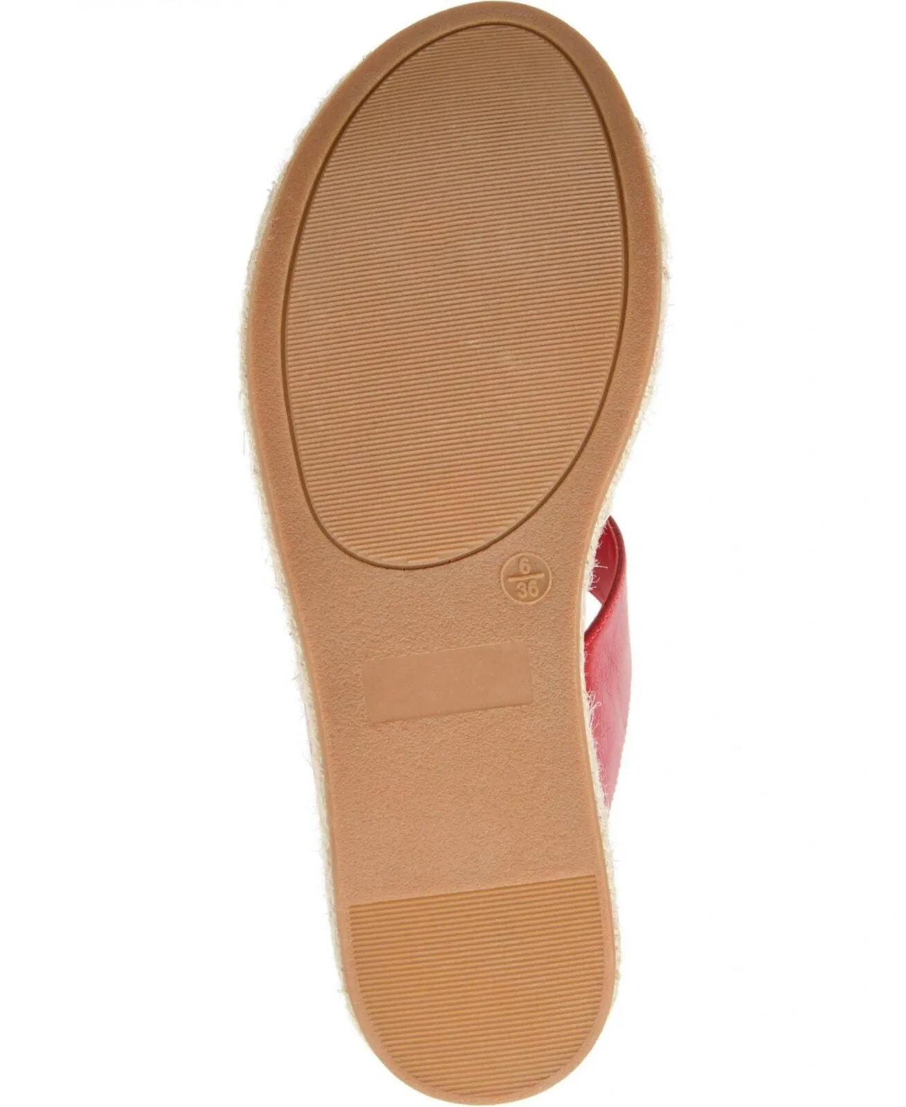 Journee Collection Women's Alissa Espadrille Sandals ALISSA-SLIDE Red 8.5M