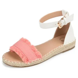 Journee Womens Tristeen Tru Comfort Foam Espadrille Sandals Pink