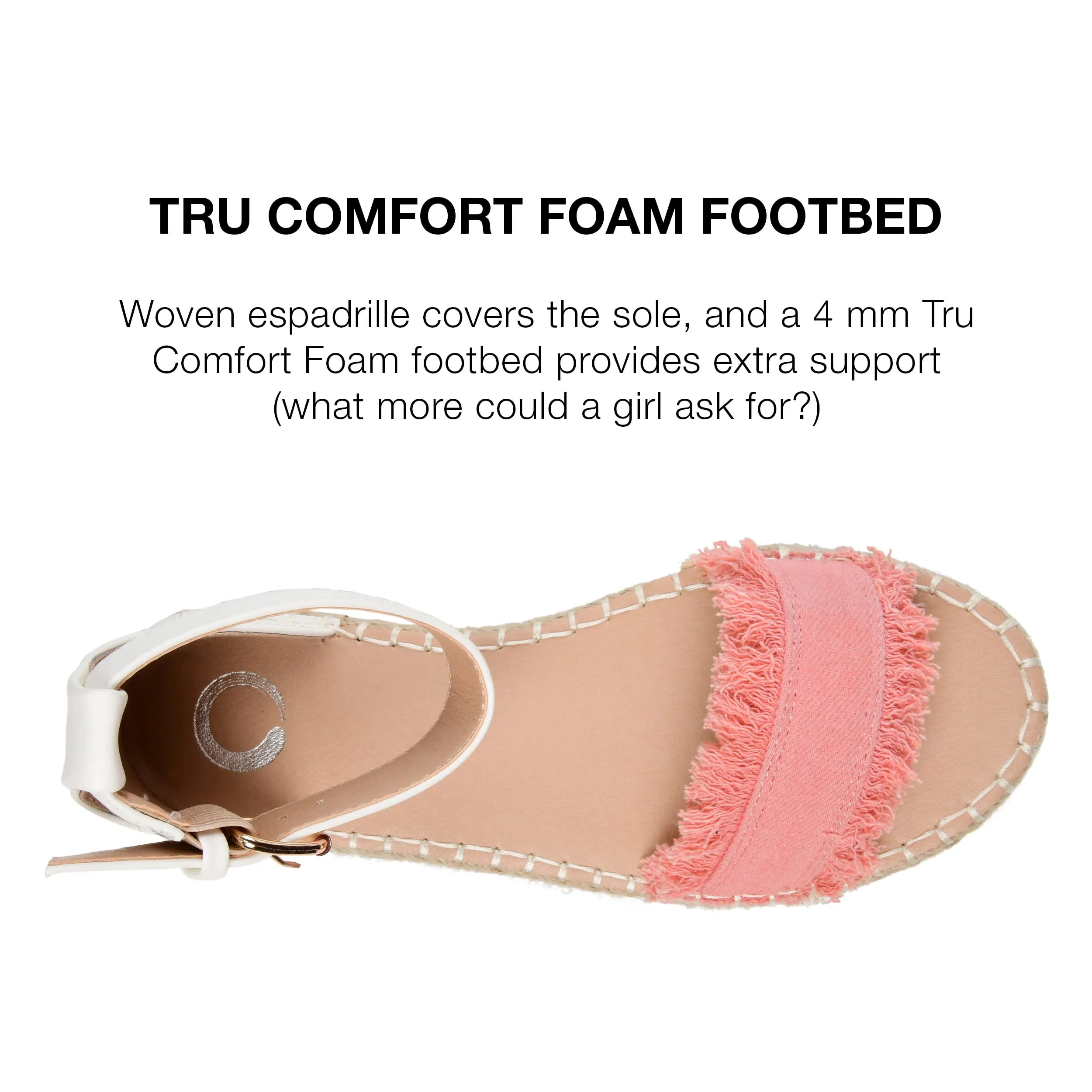 Journee Womens Tristeen Tru Comfort Foam Espadrille Sandals Pink