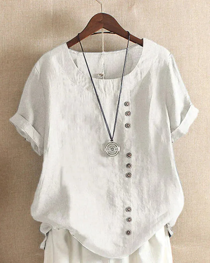 KELLYS | Short-sleeved Blouse with Round Neckline