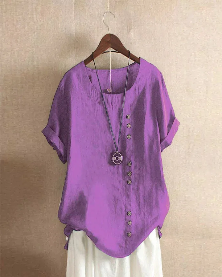 KELLYS | Short-sleeved Blouse with Round Neckline