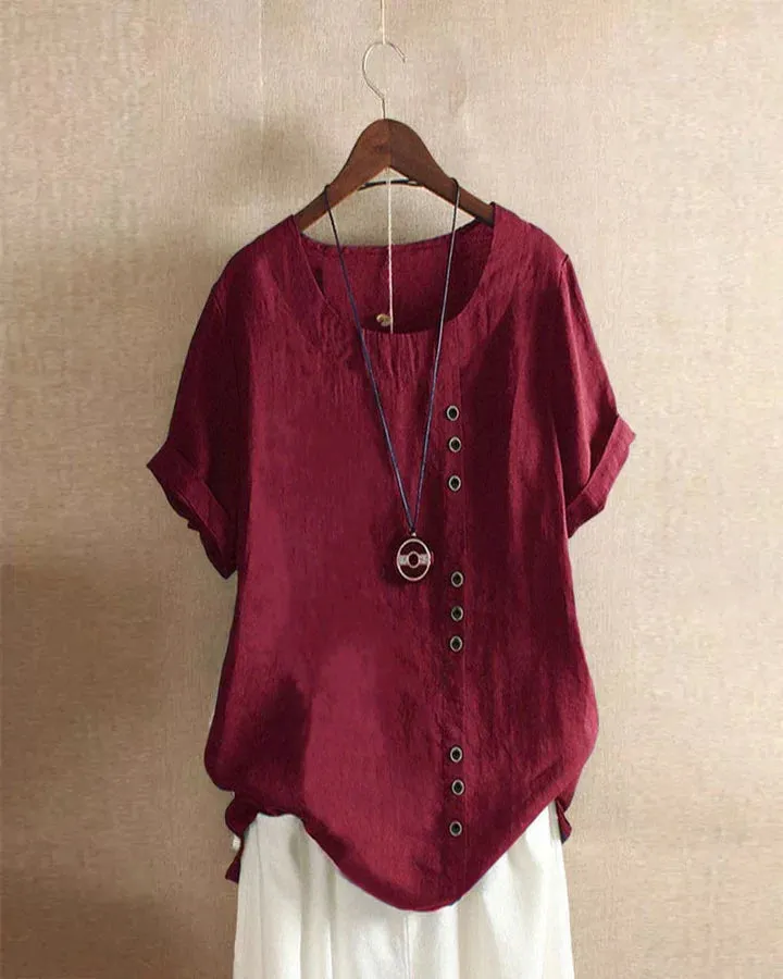 KELLYS | Short-sleeved Blouse with Round Neckline