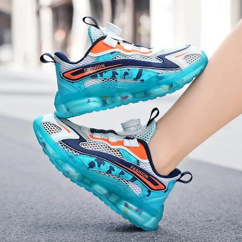 Kids Casual Sneakers - Breathable Comfy Walking Shoes