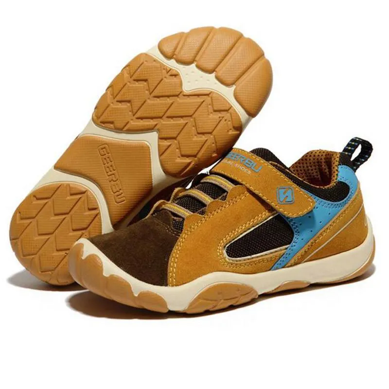 Kids Leather Style Sneakers