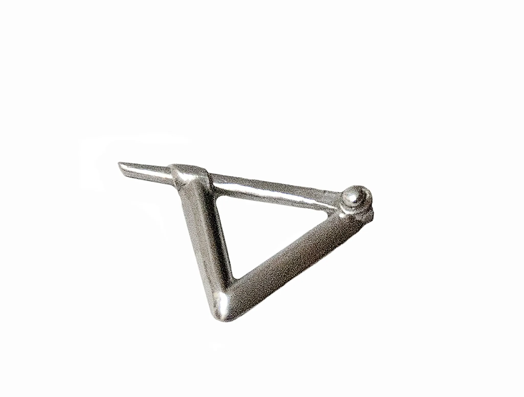 Knife-Edged Triangle Hoop Earring