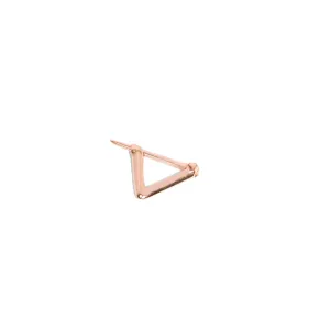 Knife-Edged Triangle Hoop Earring
