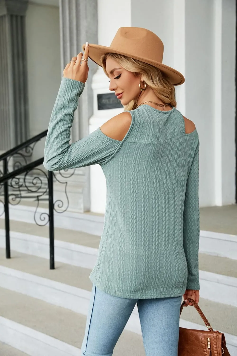 Kym Cold Shoulder Long Sleeve Top