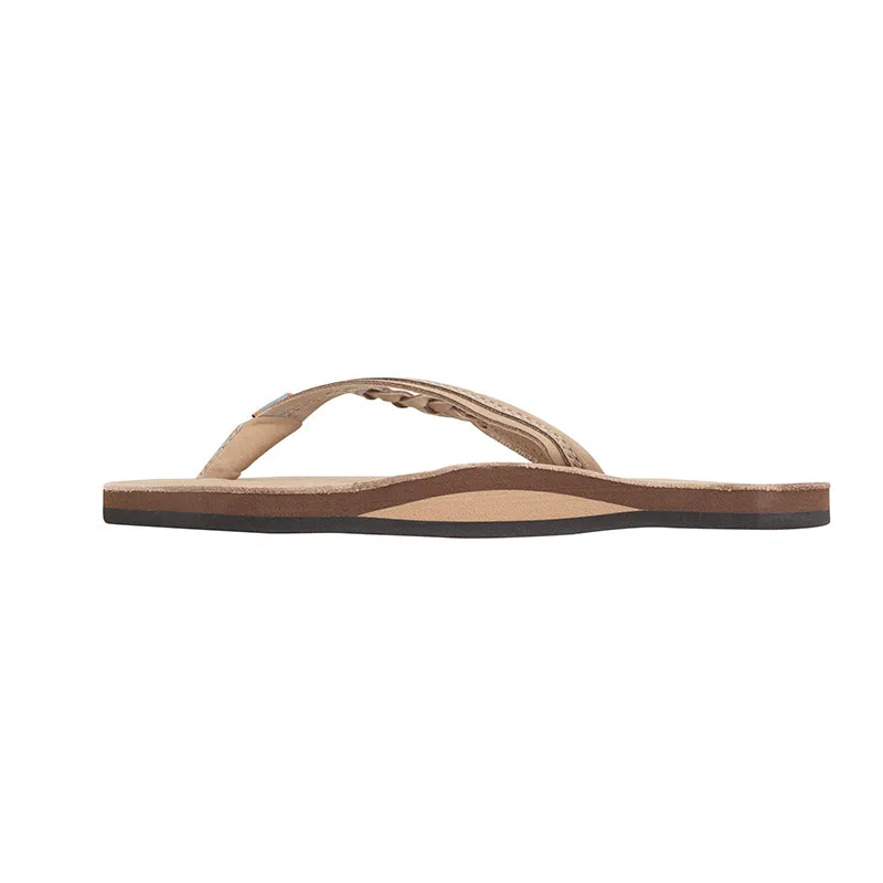 Ladies Flirty Braidy Single Layer Premier Leather Sandal