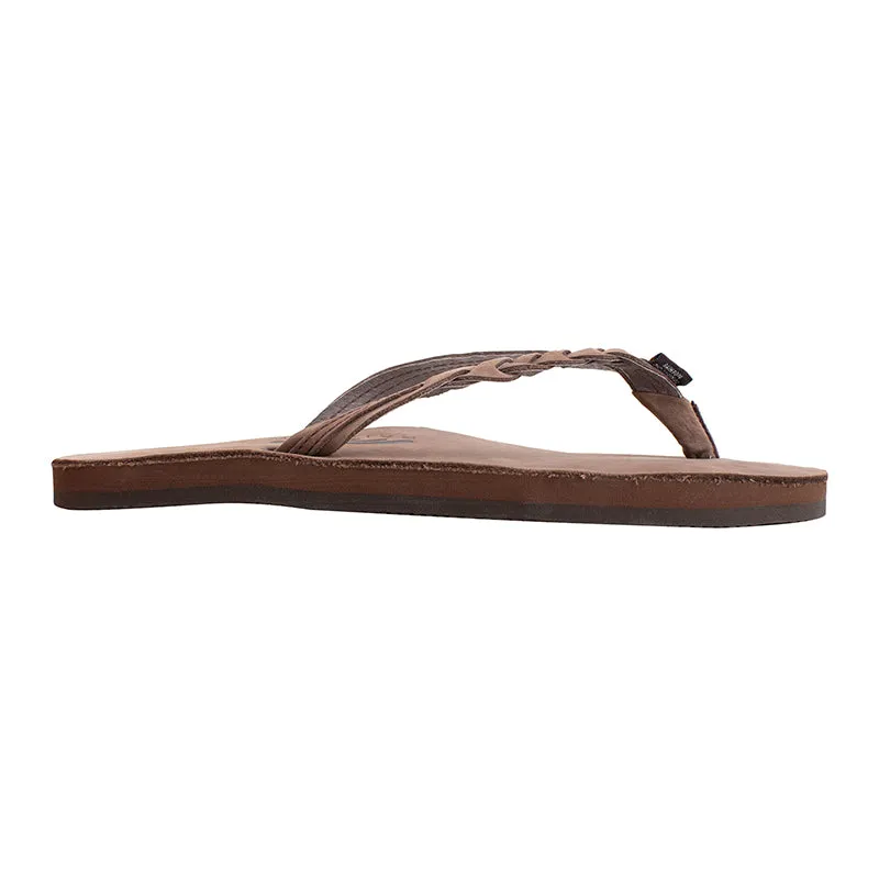 Ladies Flirty Braidy Single Layer Premier Leather Sandal