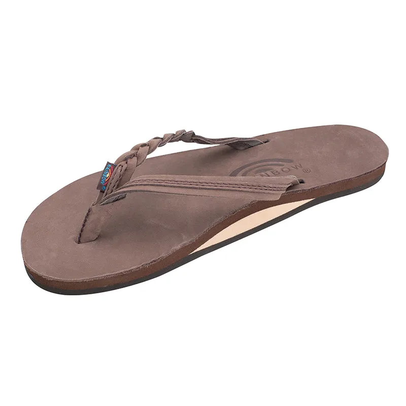 Ladies Flirty Braidy Single Layer Premier Leather Sandal