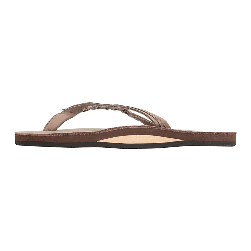 Ladies Flirty Braidy Single Layer Premier Leather Sandal