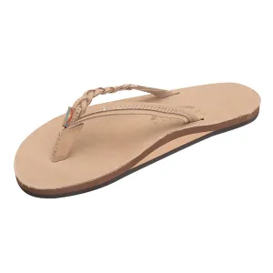 Ladies Flirty Braidy Single Layer Premier Leather Sandal