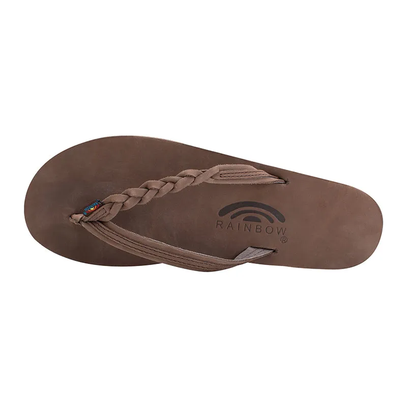 Ladies Flirty Braidy Single Layer Premier Leather Sandal