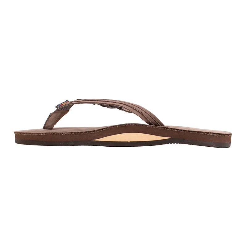 Ladies Flirty Braidy Single Layer Premier Leather Sandal