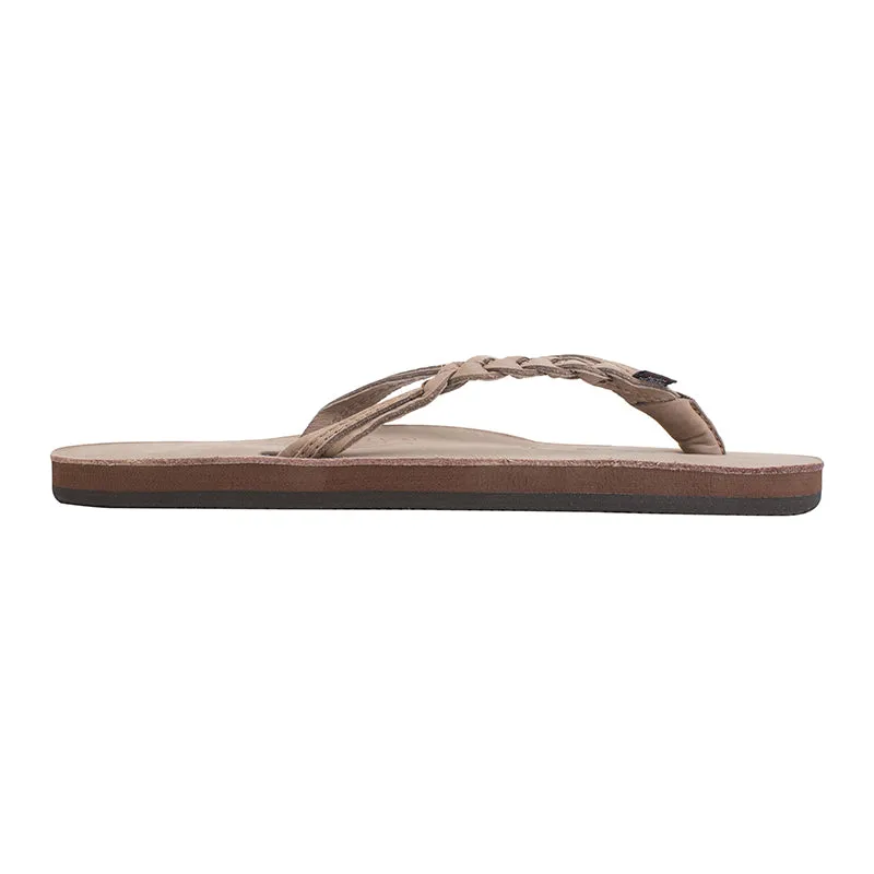 Ladies Flirty Braidy Single Layer Premier Leather Sandal