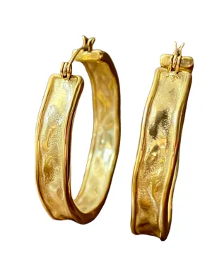 Ladies Thick/Chunky Hoop Earrings