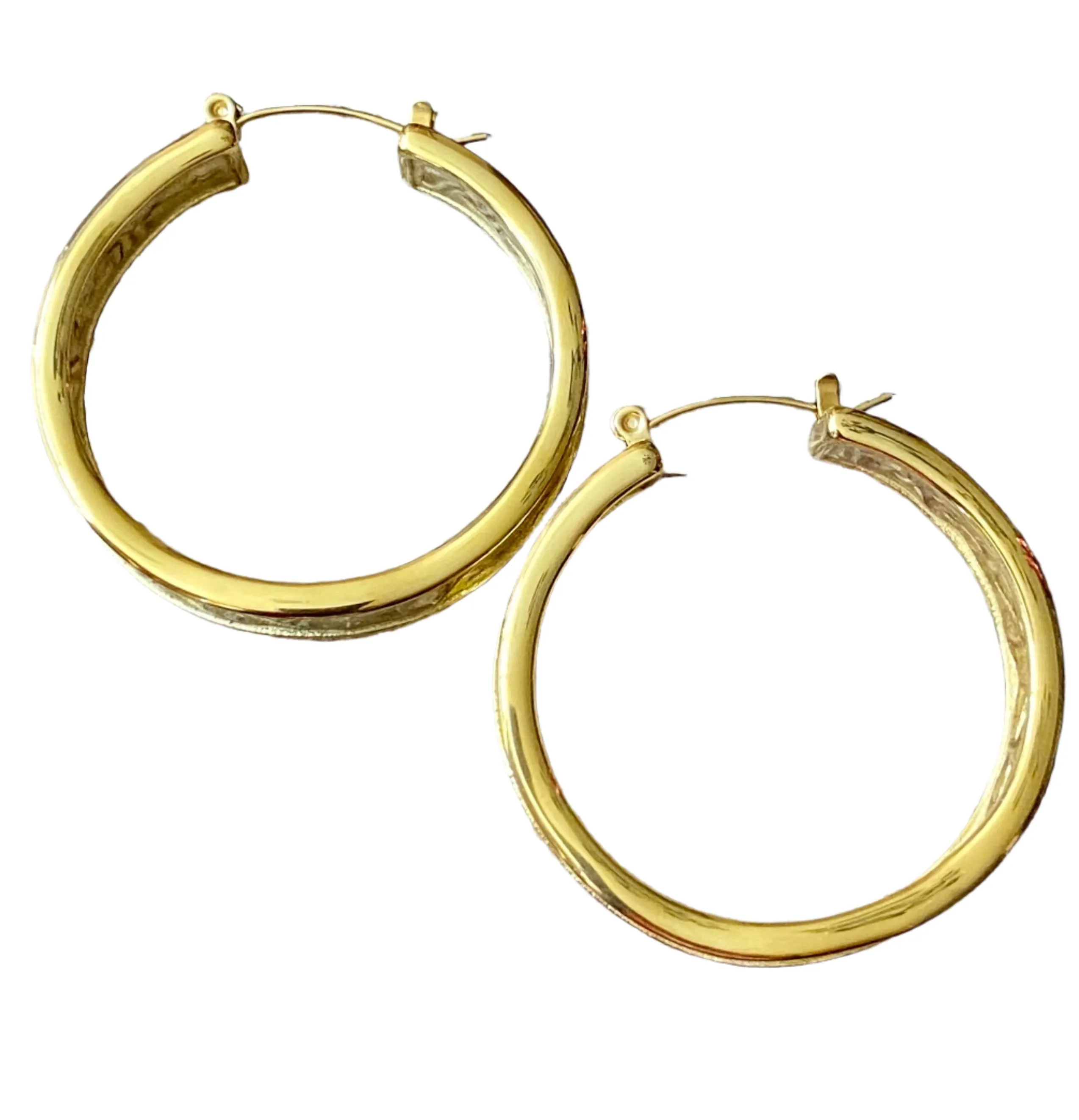Ladies Thick/Chunky Hoop Earrings