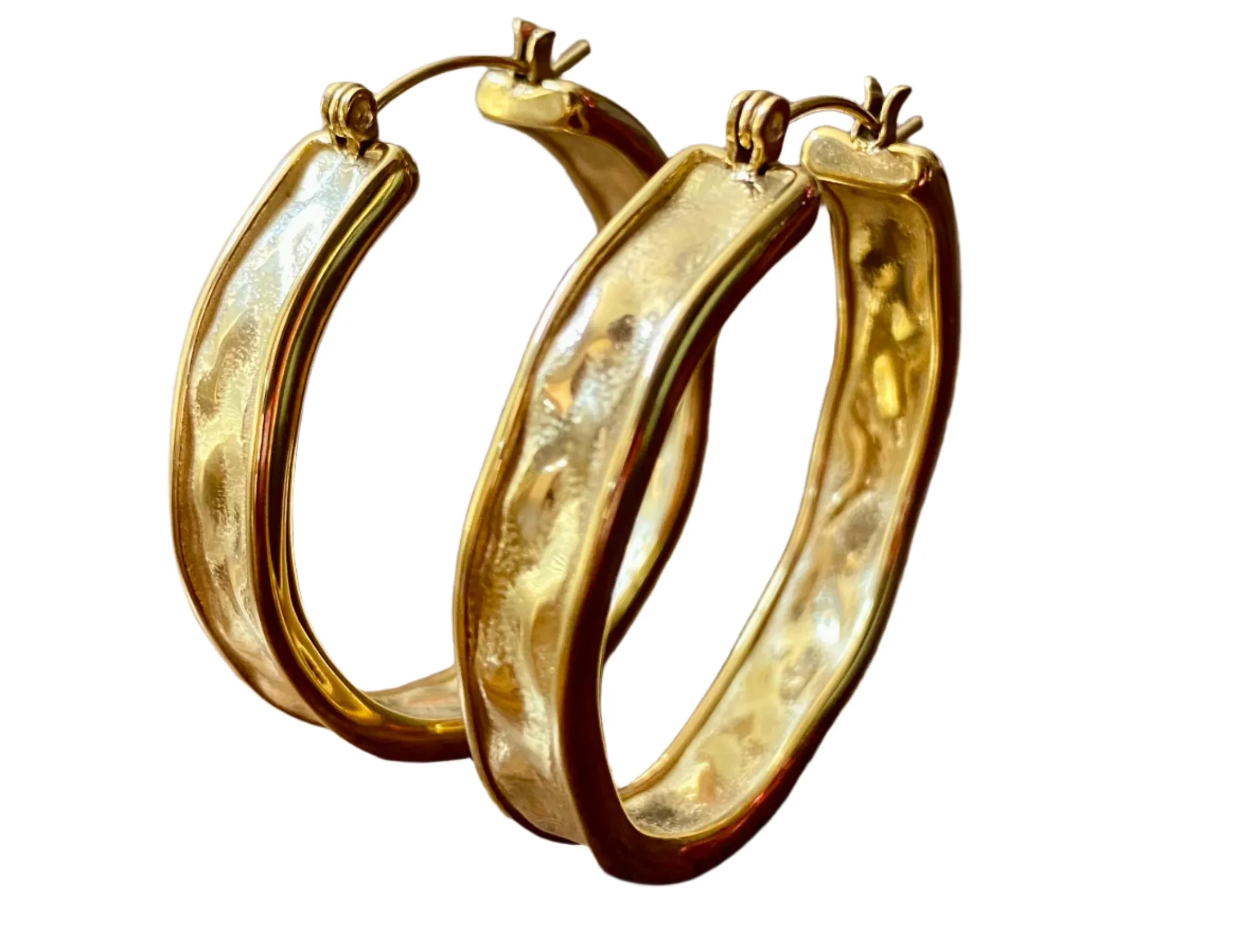 Ladies Thick/Chunky Hoop Earrings