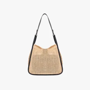 Large Handle Straw Tote
