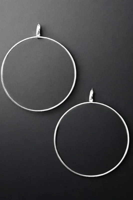 LARGE HOOP DANGLE EARRING