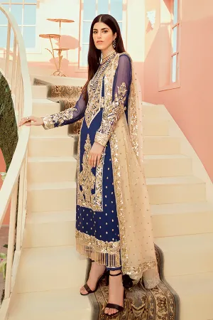 Latest Chiffon Party Dress in Blue Color #N7084