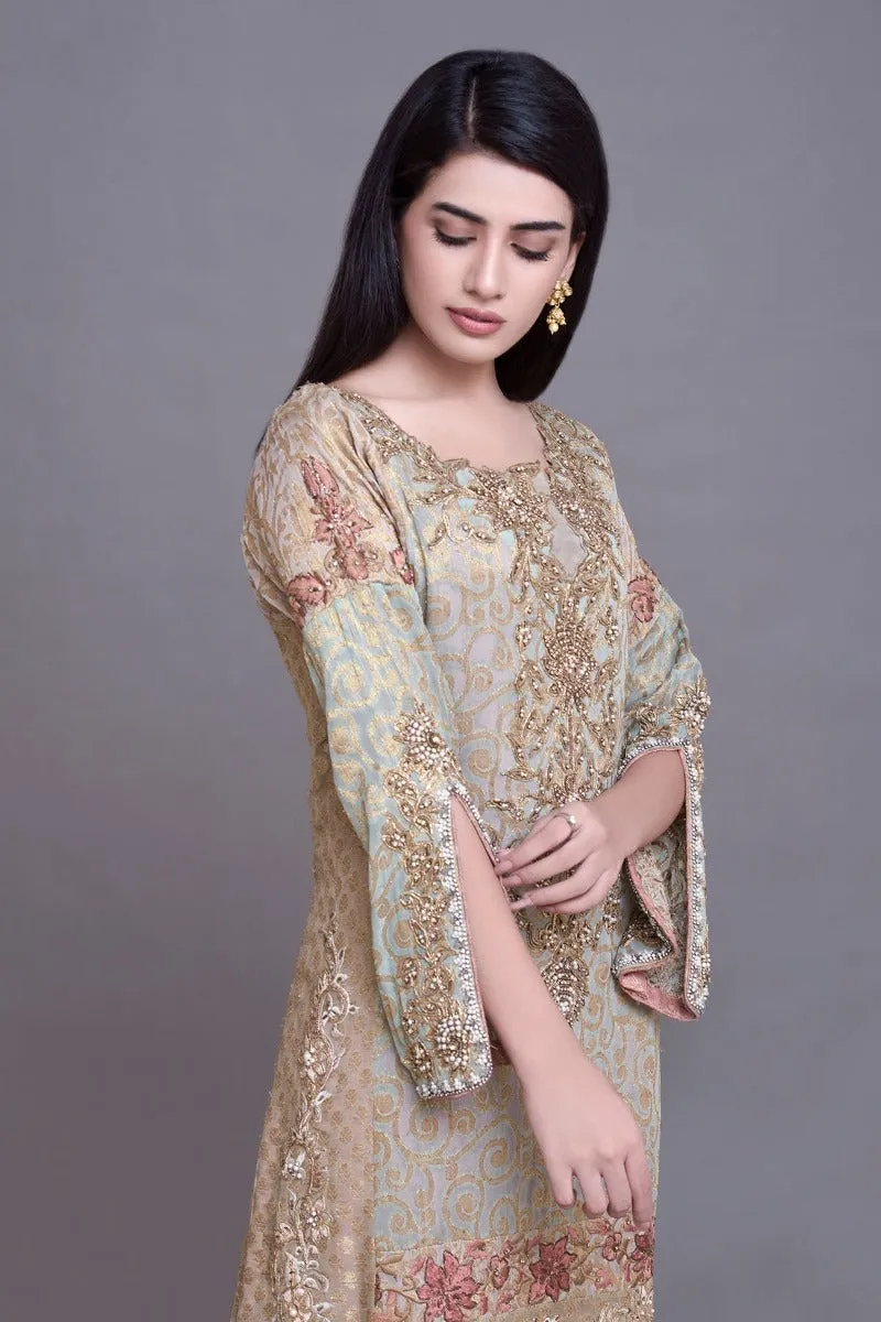 Latest Chiffon Suit for Wedding Party #Y2065
