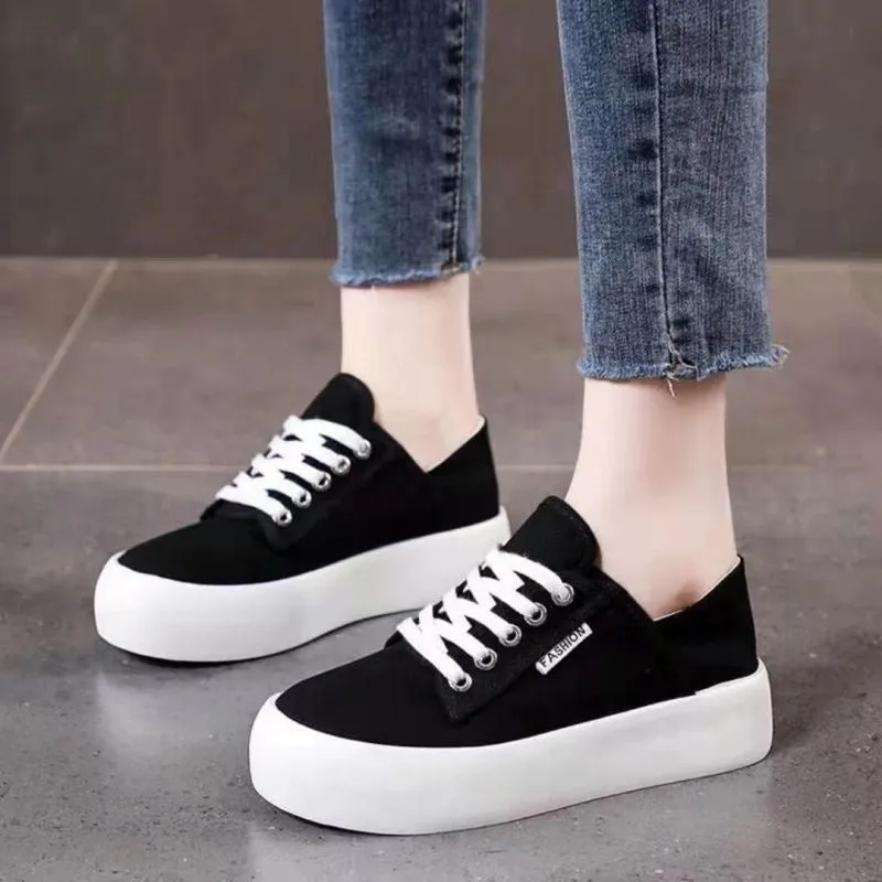 LeopardLuxe Canvas Platform Sneakers
