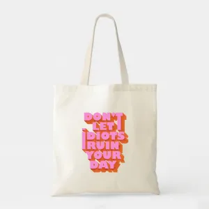 Life Quote - White Cotton Tote Bag