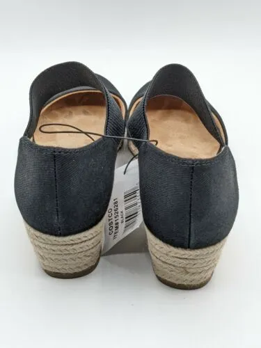 Life Stride Velocity 2.0 Women Kaylee Espadrille Wedge Sandals - Black