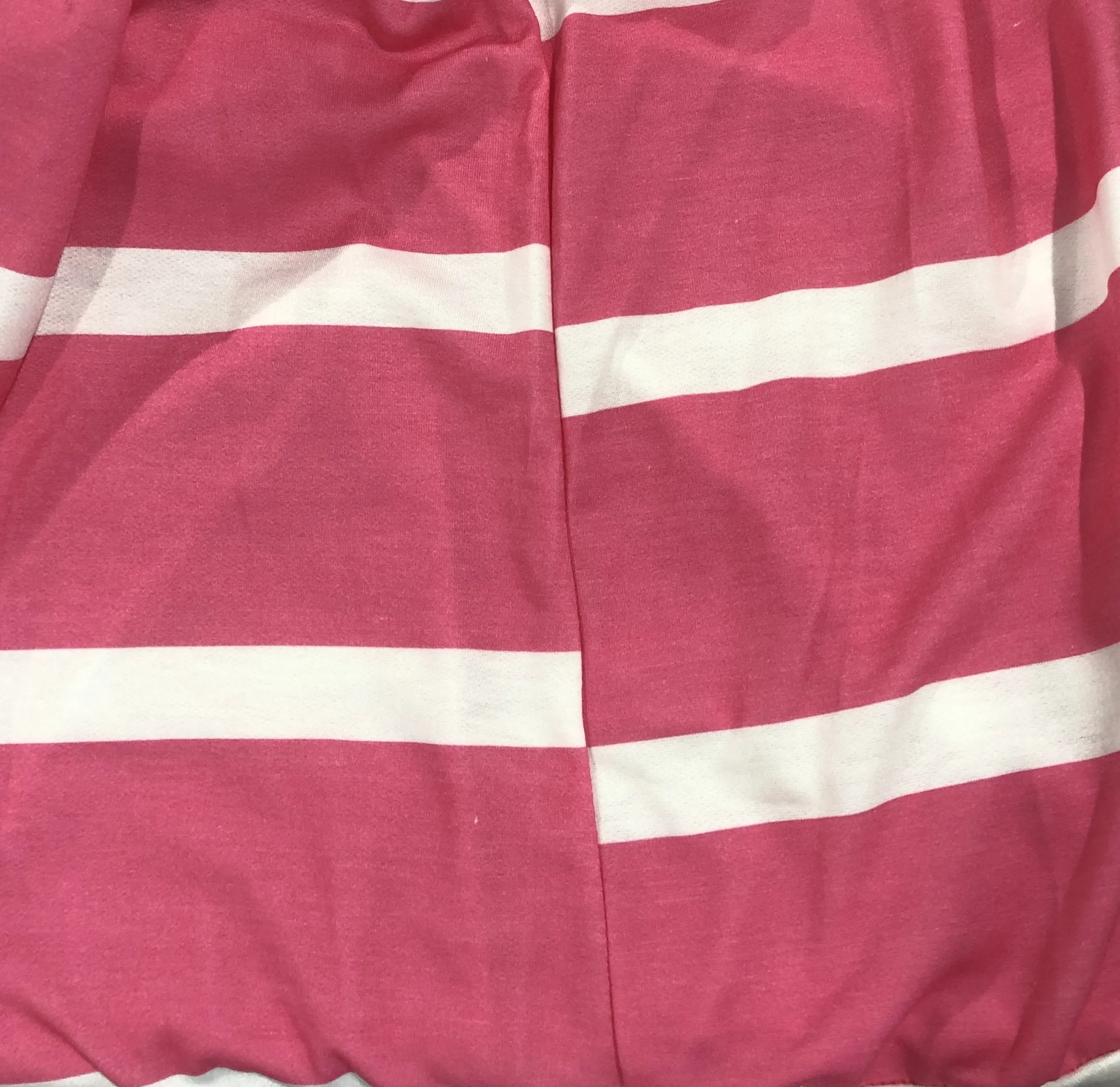 Light Up My World Striped Cold Shoulder Top- Hot Pink