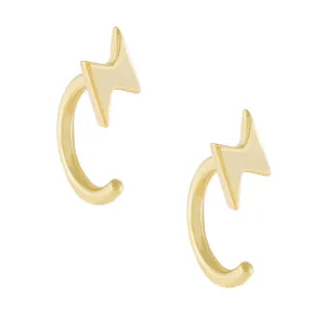 Lightning Ear Threader Hoop Earring