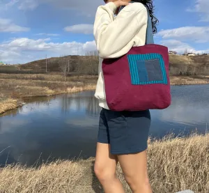 Linen Tote Bag: Reversible, Small