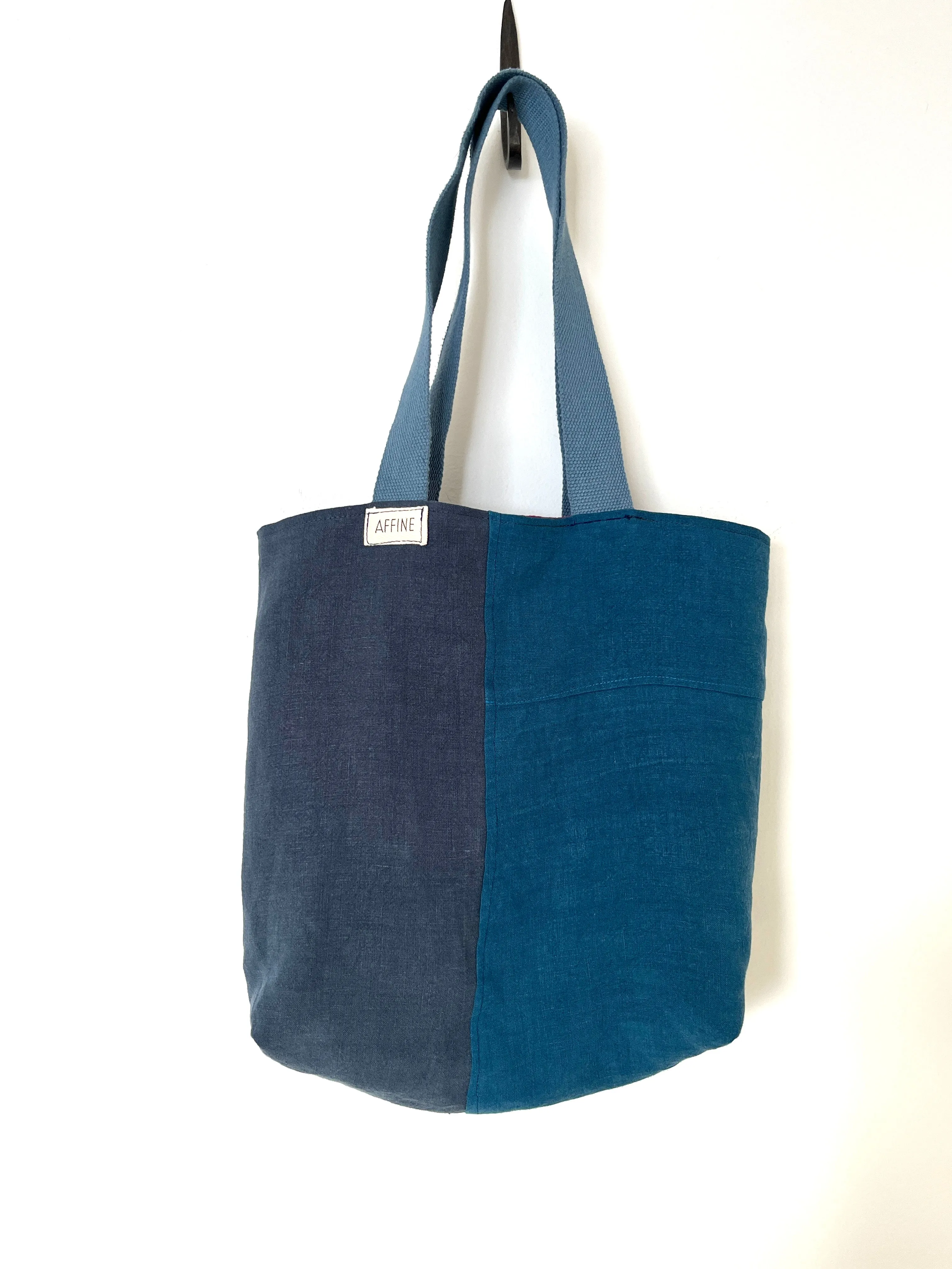 Linen Tote Bag: Reversible, Small
