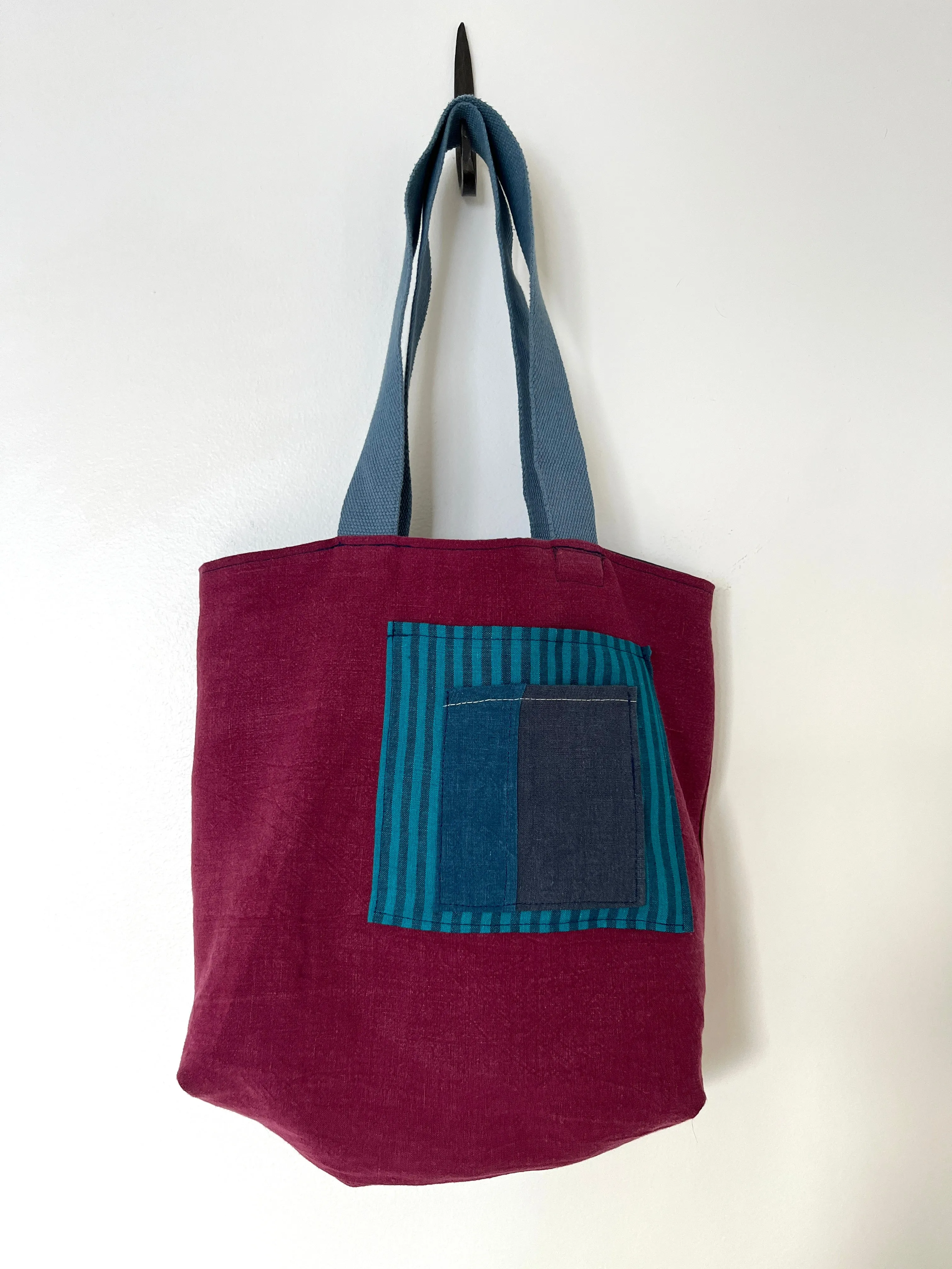 Linen Tote Bag: Reversible, Small
